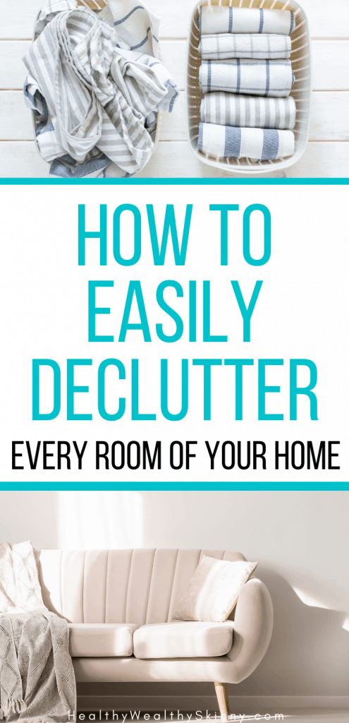 Decluttering ideas that even a hoarder can follow with ease. How to declutter every room of your home. 10 easy steps that will help you get rid of clutter without anxiety or stress. 