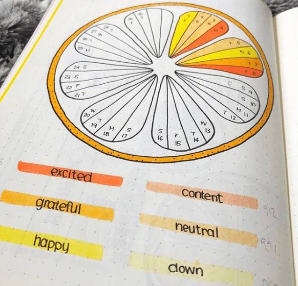 What is a Bullet Journal - Mood Tracker by @shemeetspaper