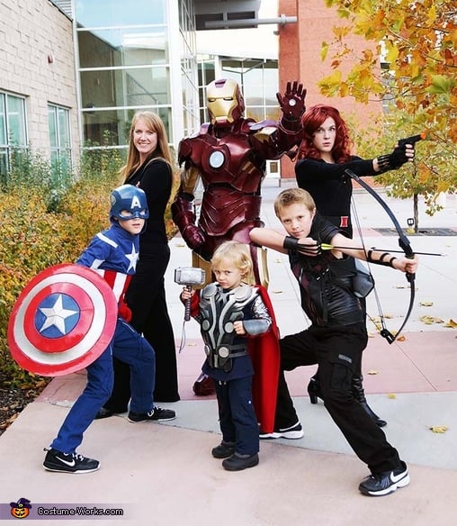 Family Halloween Costume Ideas - The Avengers