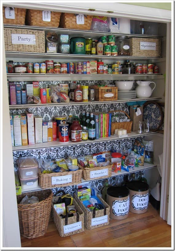 Kitchen Organization Ideas - Transform a Coat Closet into a Pantry by Cute DIY Projects