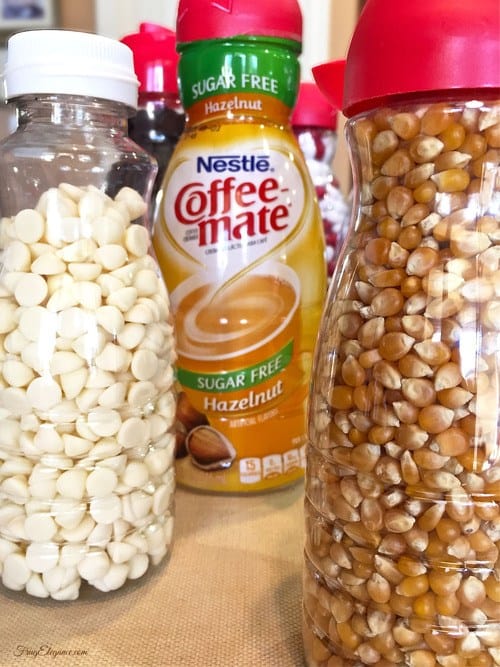 Kitchen Organizarion Ideas - Coffee Creamer Containers