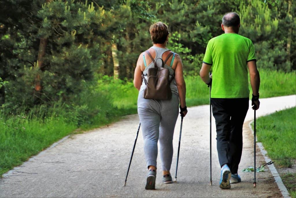 walking best exercise when you are out of shape couple walking