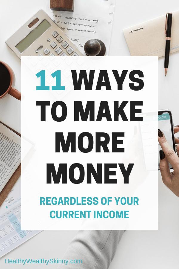 Personal Finance | Cutting your expenses will only save you so much money.  In order to boost your finances you must make more money. Learn ways to make more money regardless of your current income. #makemoremoney #makeextramoney #personalfinance #savingmoney #increaseincome #sidejobs #healthywealthyskinny #HWS