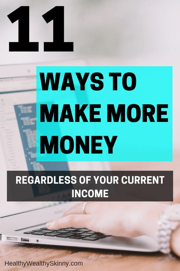 Finance | Cutting your expenses will only save you so much money. In order to boost your finances you must make more money. Learn ways to make more money regardless of your current income. #makemoremoney #makeextramoney #personalfinance #savingmoney #increaseincome #sidejobs #healthywealthyskinny #HWS