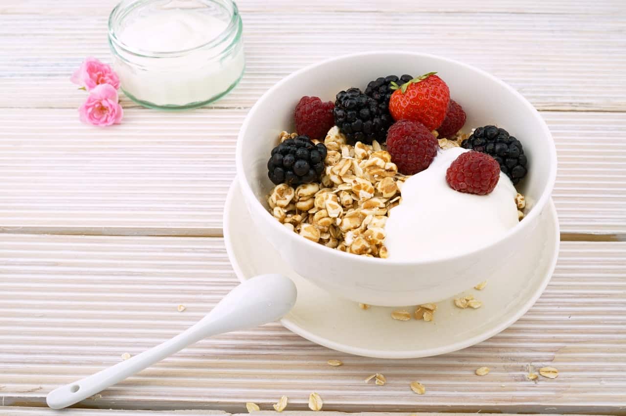 Breakfast on the Go - Oats make for an easy balanced breakfast.  They contain fiber and protein.  Paired with different fruits they make a tasty breakfast option.