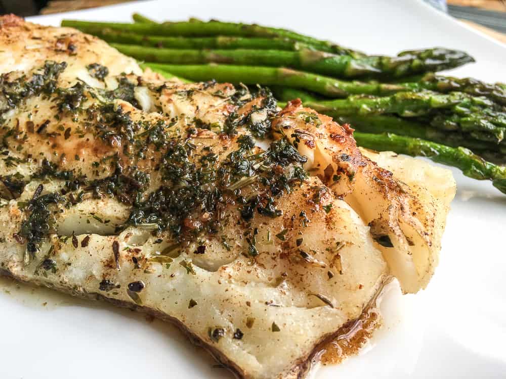 Super Easy Atlantic Cod with Garlic-Herb Butter