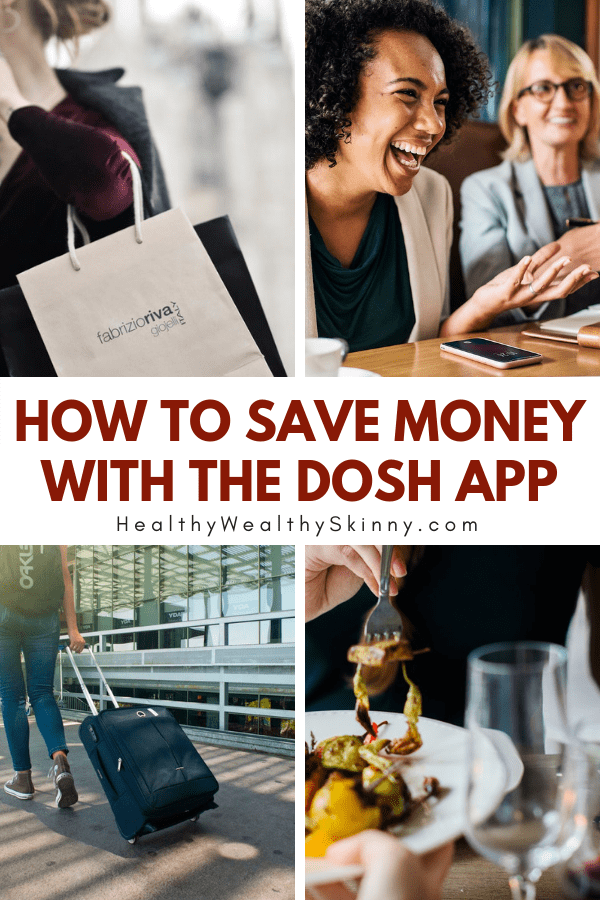 How to Save Money with the Dosh App | The Dosh Cash Back App allows you to save money on things that you buy every day like food, gas, clothing, and travel.  Find out how you could be saving money automatically. #savingmoney #cashback #doshapp #dosh #frugaltips #HWS #healthywealthyskinny