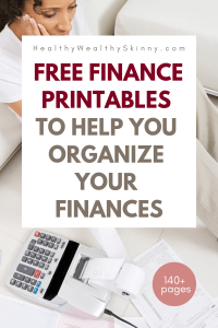 2020 Free Printable Finance Planner - Healthy Wealthy Skinny