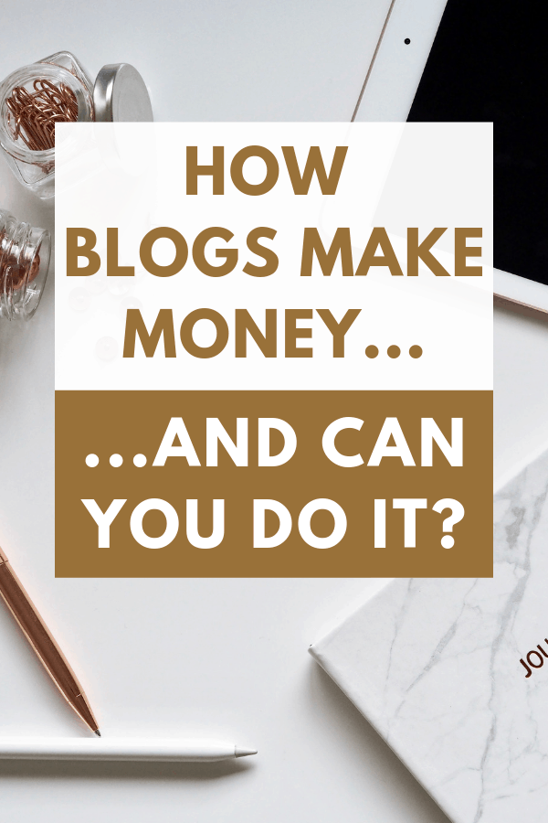 How Blogs Make Money | Have you ever wondered how do bloggers make money from blogging? Are there specific types of blogs that make money or can you make money blogging about anything? If you’ve ever been curious about blogging then you’ll find this post very interesting. Find out how blogs make money and if you can do it too. #blogging #makemoneyblogging #affiliatemarketing #HWS #healthywealthyskinny