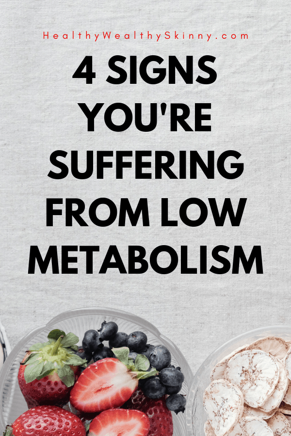 Signs you are suffering from low metabolism | Do you have a fast metabolism or a slow metabolism? Discover the signs of a high metabolism and the signs of a low metabolism. Find out your metabolism type and how to raise your metabolism with some metabolism boosting tips. #highmetabolism #fastmetabolism #raisemetabolism #lowmetabolism #slowmetabolism #HWS #healthywealthyskinnny