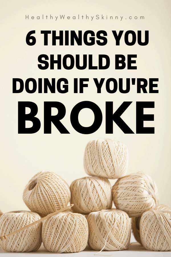 It might seem impossible to fix your finances, especially if you have financial problems due to low income. Discover the 6 things you need to be doing if you are broke and have a limited income. If your desire is to stop being broke these steps will help you with your current money issues and help you with saving money, budgeting, and all types of personal finance hacks. Stop living paycheck to paycheck. #HWS #healthyweathyskinny #personalfinance #financehacks #savingmoney #moneysavingtips