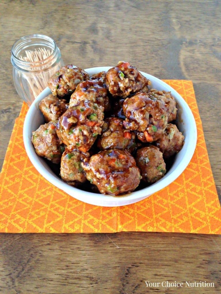 Teriyaki Turkey Meatballs by Your Choice Nutrition