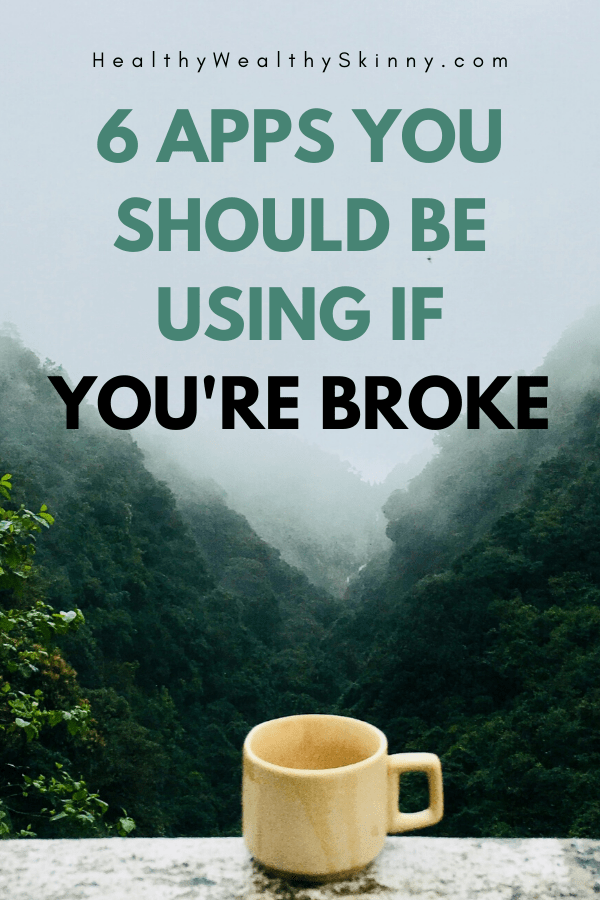 Personal Finance | Living Paycheck to Paycheck sucks! Discover 6 apps you should be using if you're broke. These apps will help you change your money mindset, budget, track expenses, invest, save money, and even make money. #moneymanagement #financeapps #finance #HWS #healthywealthyskinny