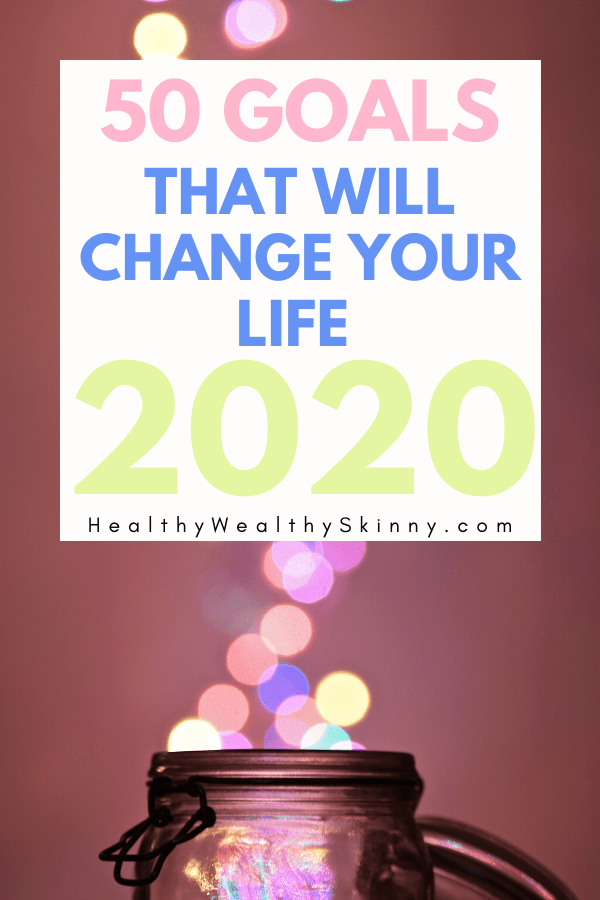 50 Goals to enhance your life in 2020 - The New Year is approaching so it's time to think about your life goals. Learn how to create SMART goals and new year's resolutions that you can keep. Live healthier, manage your finances, and build your family. #smartgoals #lifegoals #newyearsresolutionideas #HWS #healthywealthyskinny