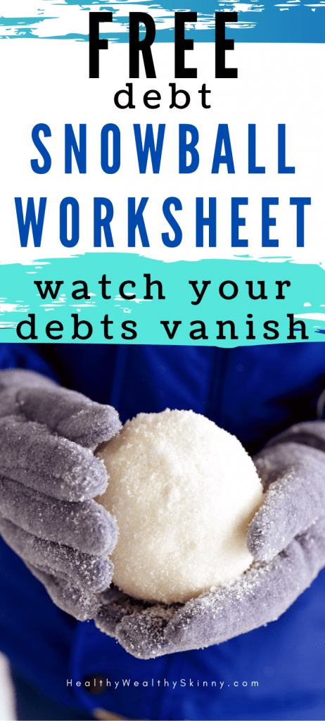 debt snowball worksheet - download your free copy of our debt snowball spreadsheet that will help you organize your debts and track your monthly payments on your debt. Quickly and easily create a debt repayment plan using the debt snowball method. #debtsnowballworksheet #debtspreadsheet #payoffdebt