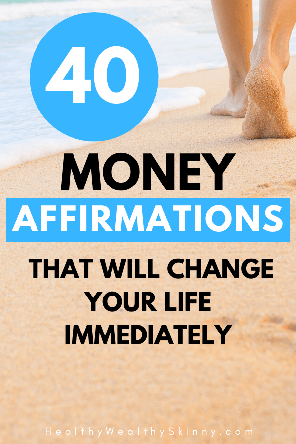 Money Affirmations - A collection of positive money affirmations that really work.  Recite these money mantras and reprogram your mind to think positively about money.  You are a money magnet and these financial affirmations will help you start attracting wealth, prosperity, and abundance. #HWS #moneyaffirmations #positiveaffirmations