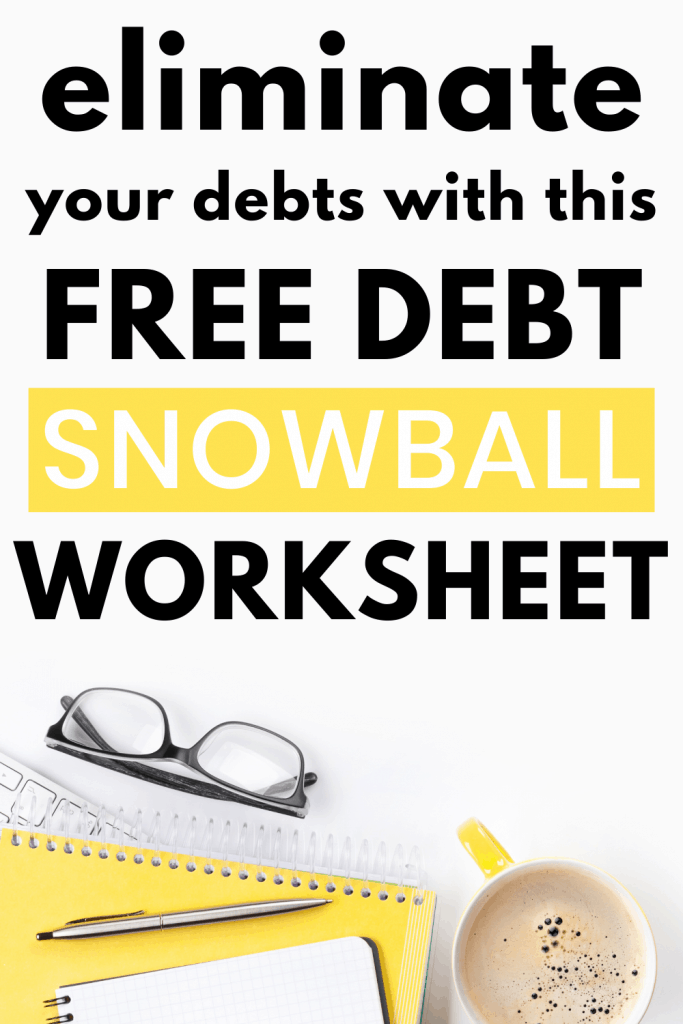 Download your free debt snowball worksheet and watch your debts vanish. This debt snowball spreadsheet is available in excel and google sheets formats. Pay off your debt using Dave Ramsey's debt snowball method. This automatic debt snowball spreadsheet will making tracking your debt payoff plan quick and easy. #debtsnowballworksheet #debtsnowballspreadsheet