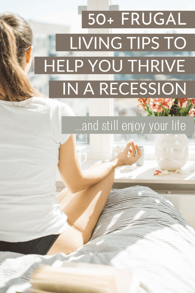 Frugal living tips that will help you in a recession. Some of these tips for popular during the great depression while others will help you in your present day battle to save money and live on a low income. Frugal living hacks that will help you with saving money while still enjoying your life.